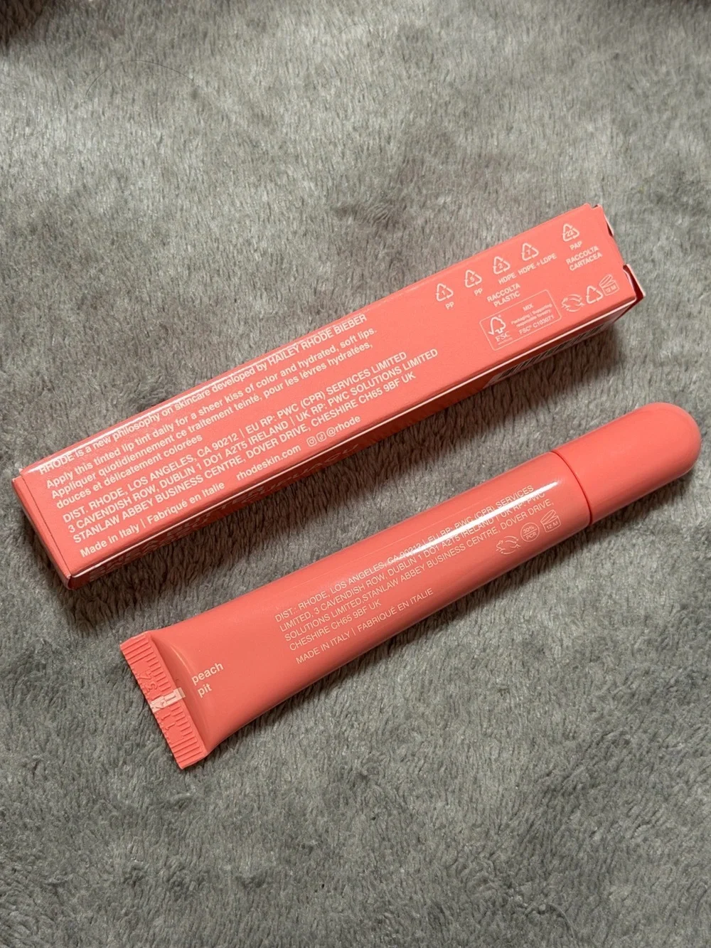 RHODE Peptide Lip Tint in Peach Pit Summer 2024 collection Limited Edition BNIB